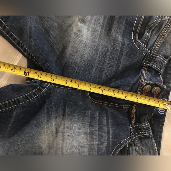 Angels Jean shorts size 8.  Cuffed - Picture 6 of 9